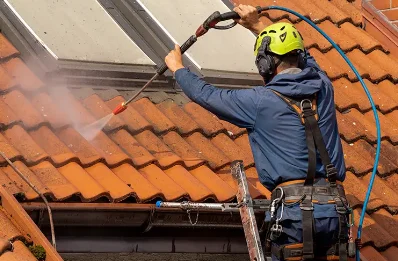 Démoussage et hydrofuge de toiture à Gruffy